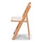 Atlas Commercial Products Wood Folding Chair, Natural with Ivory Pad WFC5NTIC - alternate 7